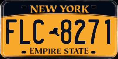 NY license plate FLC8271