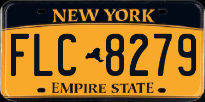 NY license plate FLC8279