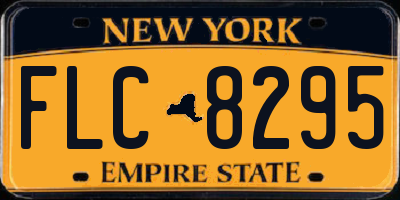NY license plate FLC8295