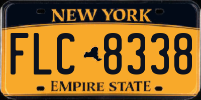 NY license plate FLC8338