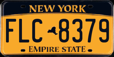 NY license plate FLC8379