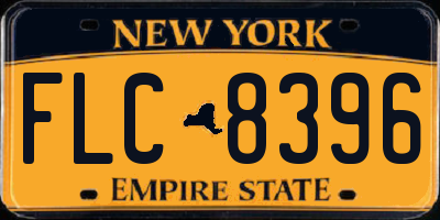 NY license plate FLC8396