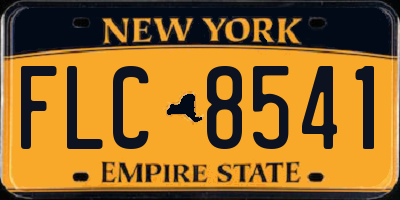 NY license plate FLC8541