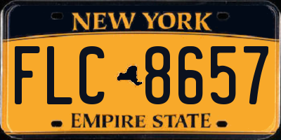 NY license plate FLC8657