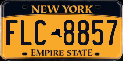 NY license plate FLC8857