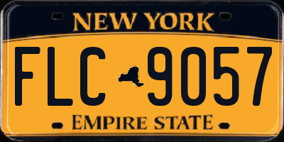 NY license plate FLC9057