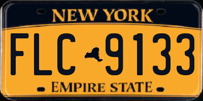 NY license plate FLC9133