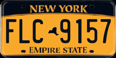 NY license plate FLC9157