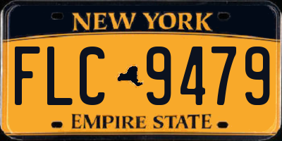NY license plate FLC9479