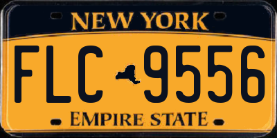 NY license plate FLC9556