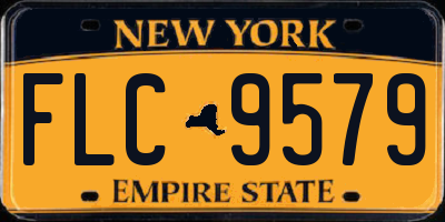 NY license plate FLC9579