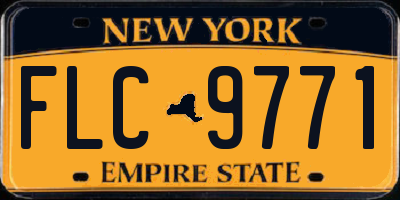 NY license plate FLC9771