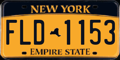 NY license plate FLD1153