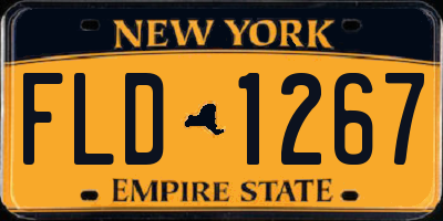 NY license plate FLD1267