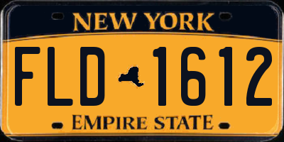NY license plate FLD1612