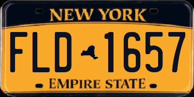 NY license plate FLD1657