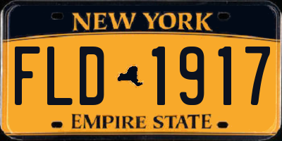 NY license plate FLD1917