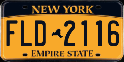 NY license plate FLD2116