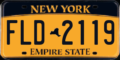 NY license plate FLD2119