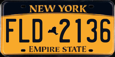 NY license plate FLD2136