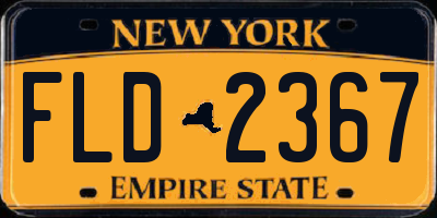 NY license plate FLD2367