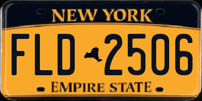 NY license plate FLD2506