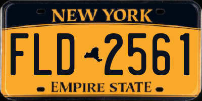 NY license plate FLD2561