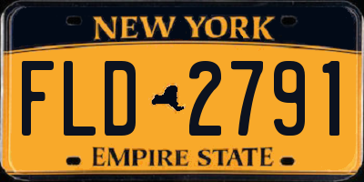 NY license plate FLD2791