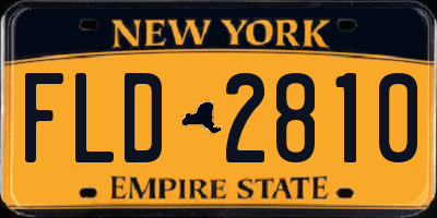 NY license plate FLD2810