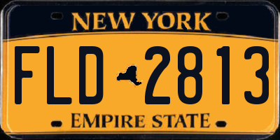NY license plate FLD2813