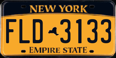 NY license plate FLD3133
