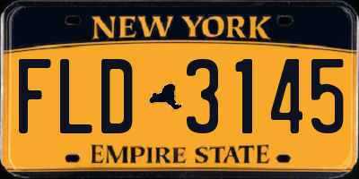 NY license plate FLD3145