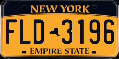 NY license plate FLD3196