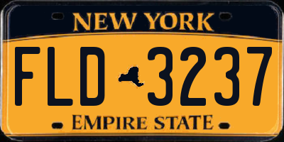 NY license plate FLD3237