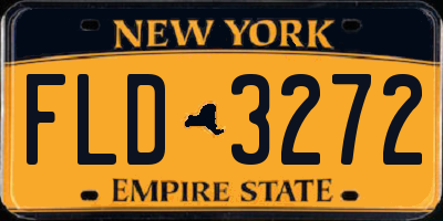 NY license plate FLD3272