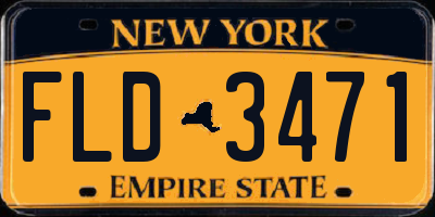 NY license plate FLD3471
