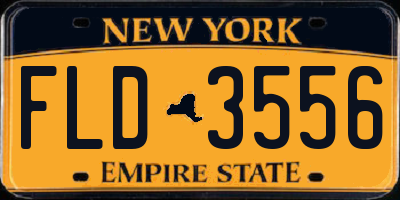 NY license plate FLD3556