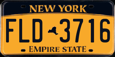 NY license plate FLD3716