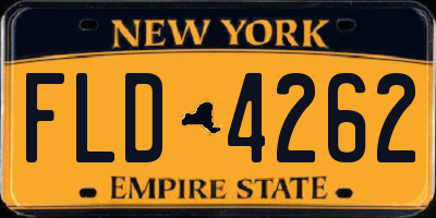 NY license plate FLD4262