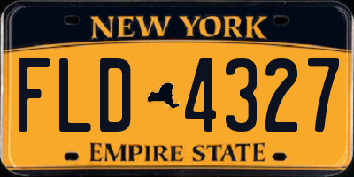 NY license plate FLD4327