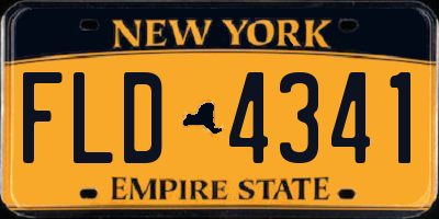 NY license plate FLD4341