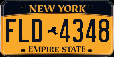 NY license plate FLD4348
