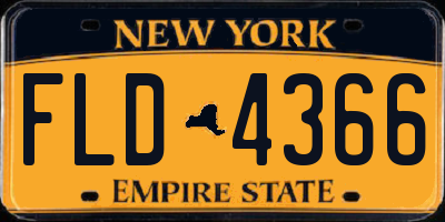 NY license plate FLD4366