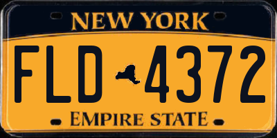 NY license plate FLD4372