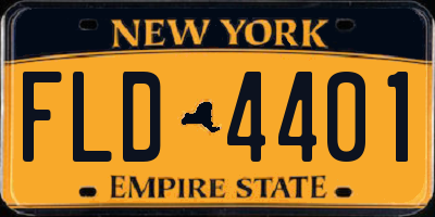 NY license plate FLD4401