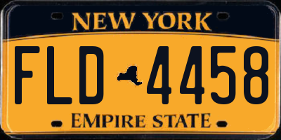 NY license plate FLD4458