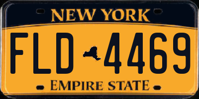 NY license plate FLD4469