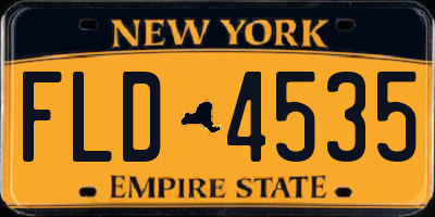 NY license plate FLD4535