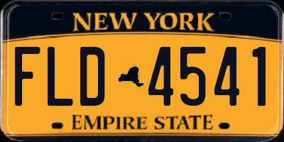 NY license plate FLD4541