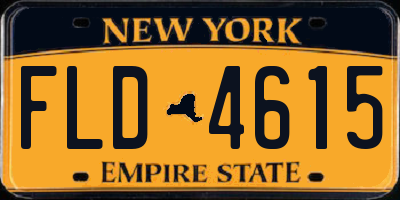NY license plate FLD4615